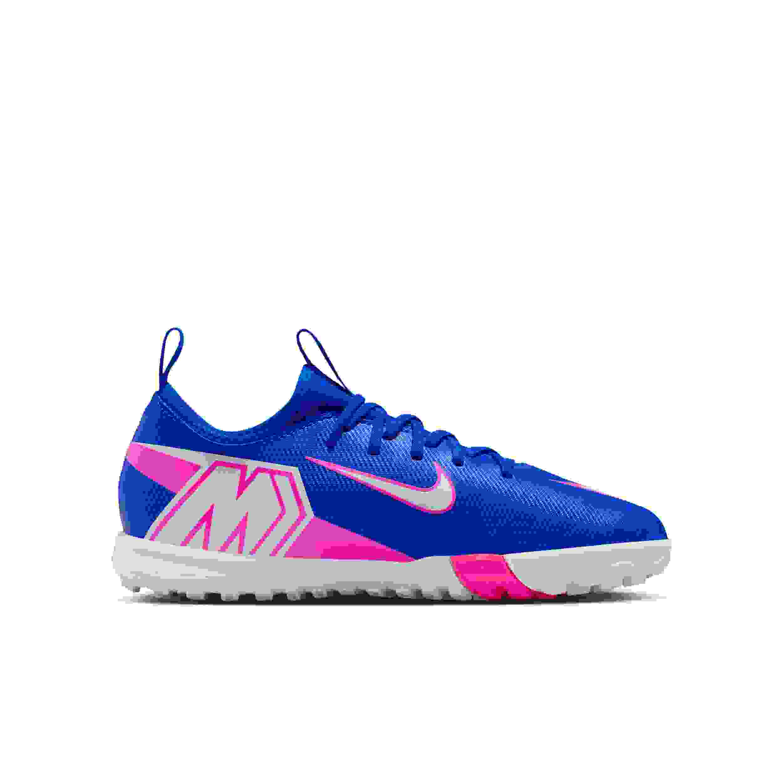 Nike Jr. Mercurial Vapor 16 Academy Turf Grade School Kids' "Racer Blue/White" Soccer Cleat